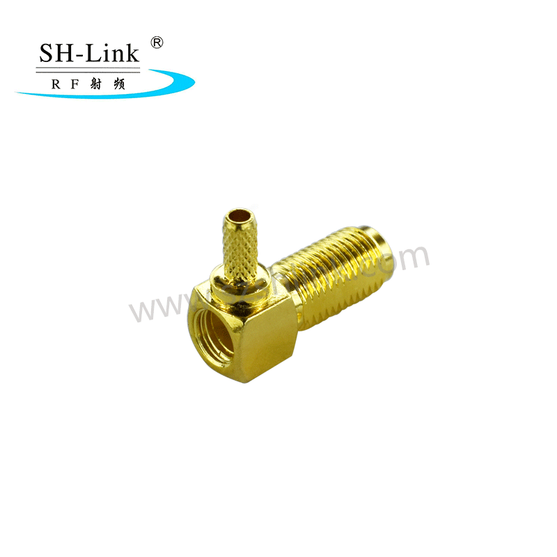 RF 90 degees SMA coaxial female connector